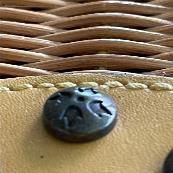 Patricia Nash Spring Boho Yellow Basket Handbag Majadas Bag - Picture 2 of 16